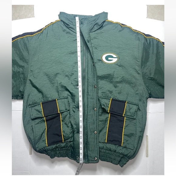 Vintage Green Bay Packers Hooded Jacket Men's large NFL Logo 7 Size 27X29 - Picture 6 of 6